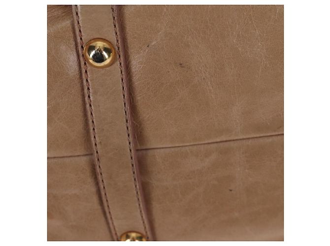 Borsa a mano Miu Miu in pelle 2way Beige Gold Auth 167776M D'oro - vista 16