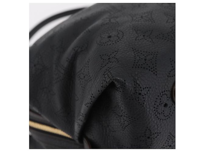 LOUIS VUITTON Borsa a tracolla Mahina Galatea PM Pelle Nera M93814 Auth am12810V Nero - vista 10