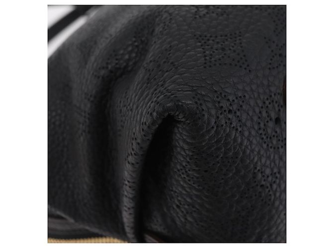 LOUIS VUITTON Borsa a tracolla Mahina Galatea PM Pelle Nera M93814 Auth am12810V Nero - vista 12