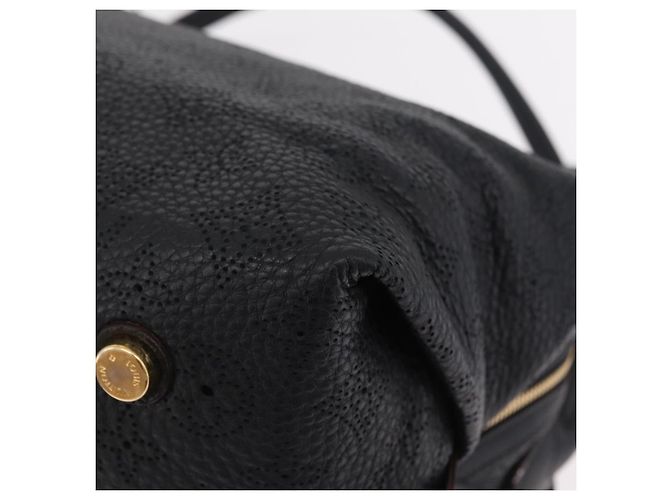 LOUIS VUITTON Borsa a tracolla Mahina Galatea PM Pelle Nera M93814 Auth am12810V Nero - vista 13