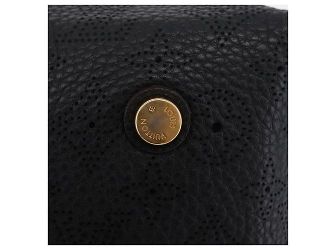 LOUIS VUITTON Borsa a tracolla Mahina Galatea PM Pelle Nera M93814 Auth am12810V Nero - vista 14