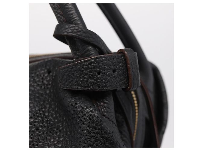 LOUIS VUITTON Borsa a tracolla Mahina Galatea PM Pelle Nera M93814 Auth am12810V Nero - vista 15