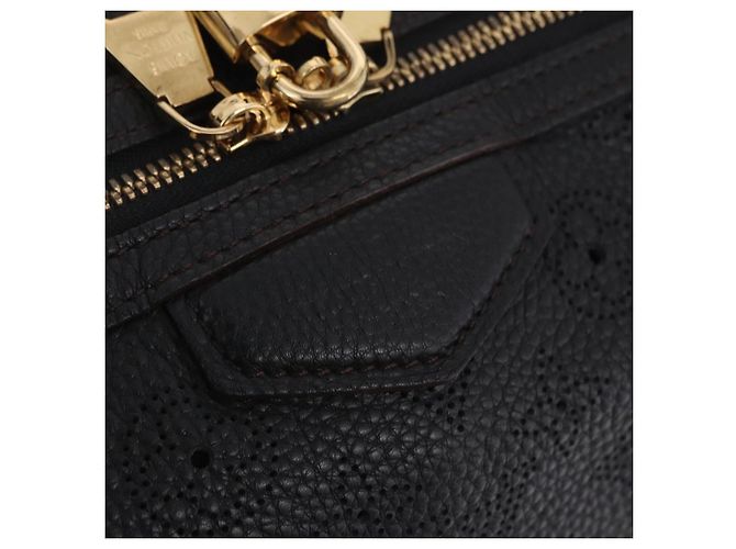 LOUIS VUITTON Borsa a tracolla Mahina Galatea PM Pelle Nera M93814 Auth am12810V Nero - vista 17
