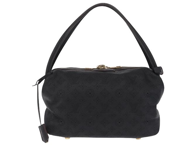 LOUIS VUITTON Borsa a tracolla Mahina Galatea PM Pelle Nera M93814 Auth am12810V Nero - vista 2