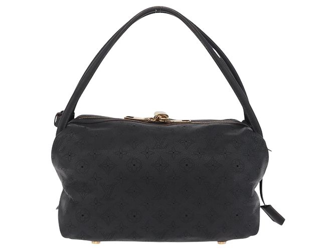 LOUIS VUITTON Borsa a tracolla Mahina Galatea PM Pelle Nera M93814 Auth am12810V Nero - vista 3