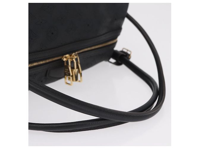 LOUIS VUITTON Borsa a tracolla Mahina Galatea PM Pelle Nera M93814 Auth am12810V Nero - vista 7