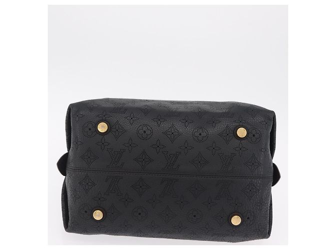 LOUIS VUITTON Borsa a tracolla Mahina Galatea PM Pelle Nera M93814 Auth am12810V Nero - vista 9