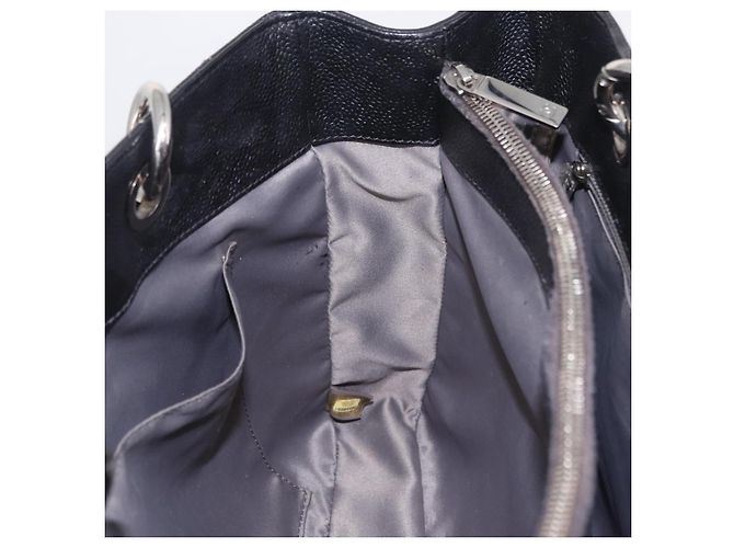 CHANEL Matelasse Chain Tote Bag aus Caviar-Leder Schwarz Silber CC Auth BA15924SAM - Ansicht 21