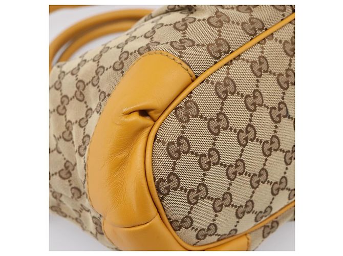 Borsa a mano GUCCI GG Canvas 2way Beige Gold 247902 Auth ep16354 - vista 13