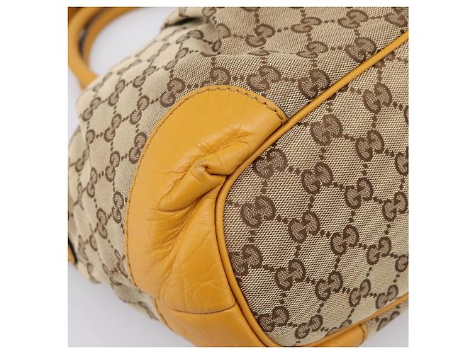 Borsa a mano GUCCI GG Canvas 2way Beige Gold 247902 Auth ep16354 - vista 15