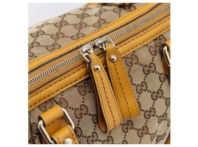 Borsa a mano GUCCI GG Canvas 2way Beige Gold 247902 Auth ep16354 - vista 17