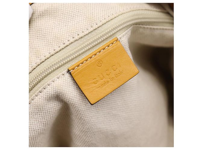 Borsa a mano GUCCI GG Canvas 2way Beige Gold 247902 Auth ep16354 - vista 18