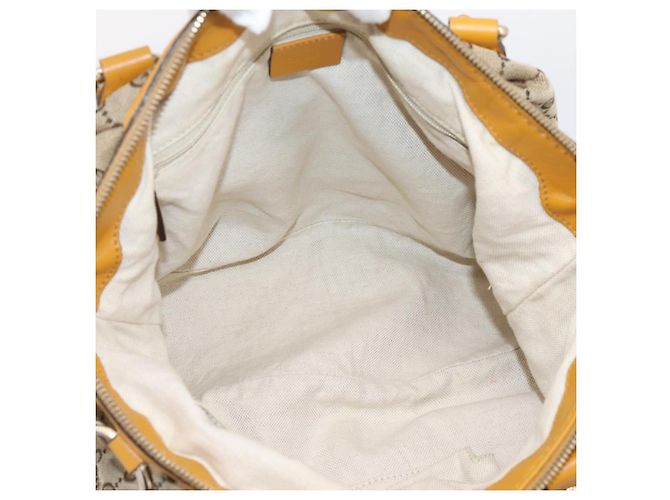 Borsa a mano GUCCI GG Canvas 2way Beige Gold 247902 Auth ep16354 - vista 19