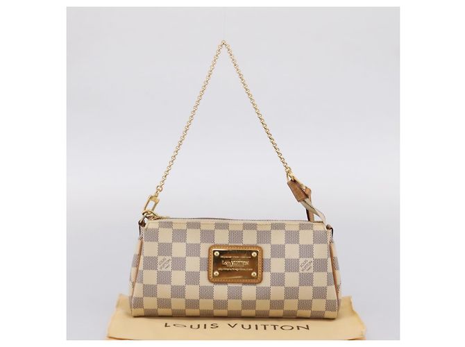 LOUIS VUITTON Damier Azur Eva Shoulder Bag 2way N55214 LV Auth 209283V - vista 24
