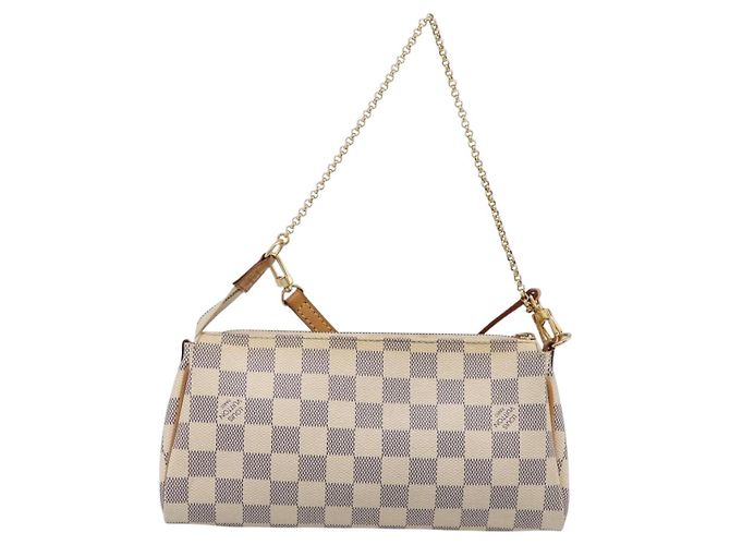 LOUIS VUITTON Damier Azur Eva Shoulder Bag 2way N55214 LV Auth 209283V - vista 3
