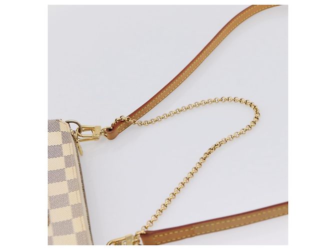 LOUIS VUITTON Damier Azur Eva Shoulder Bag 2way N55214 LV Auth 209283V - vista 8
