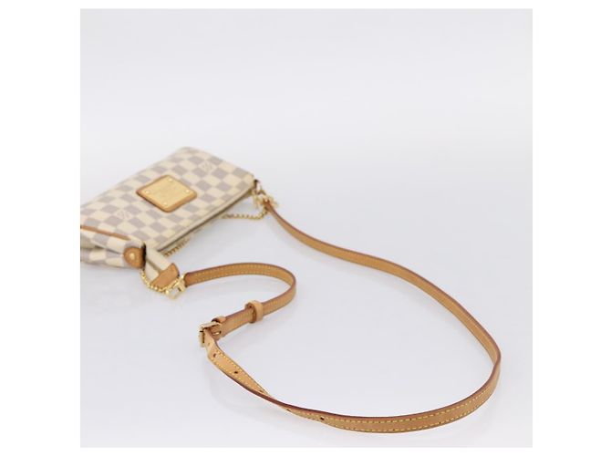 LOUIS VUITTON Damier Azur Eva Shoulder Bag 2way N55214 LV Auth 209283V - vista 9