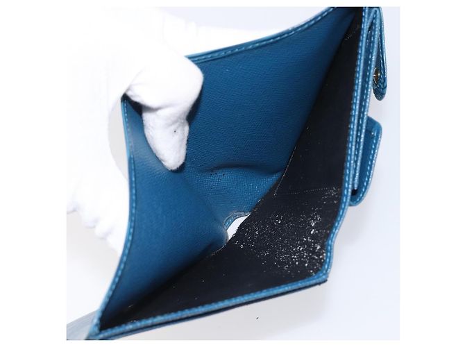 LOUIS VUITTON Epi Porte Billets Compact Wallet Blue M63555 LV Auth 208841A Blau - Ansicht 10