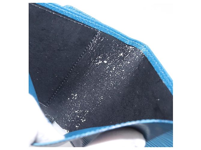 LOUIS VUITTON Epi Porte Billets Compact Wallet Blue M63555 LV Auth 208841A Blau - Ansicht 11