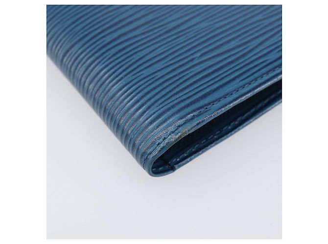 LOUIS VUITTON Epi Porte Billets Compact Wallet Blue M63555 LV Auth 208841A Blau - Ansicht 14