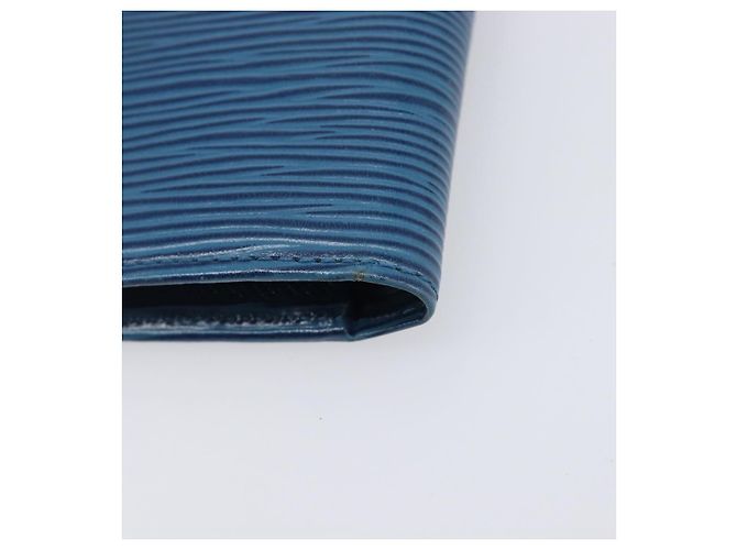 LOUIS VUITTON Epi Porte Billets Compact Wallet Blue M63555 LV Auth 208841A Blau - Ansicht 15