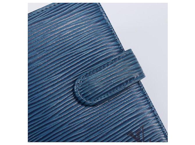LOUIS VUITTON Epi Porte Billets Compact Wallet Blue M63555 LV Auth 208841A Blau - Ansicht 17