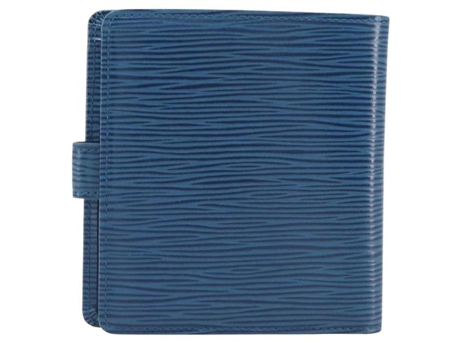 LOUIS VUITTON Epi Porte Billets Compact Wallet Blue M63555 LV Auth 208841A Blau - Ansicht 2