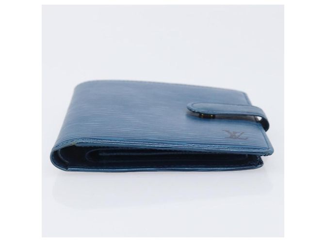 LOUIS VUITTON Epi Porte Billets Compact Wallet Blue M63555 LV Auth 208841A Blau - Ansicht 6
