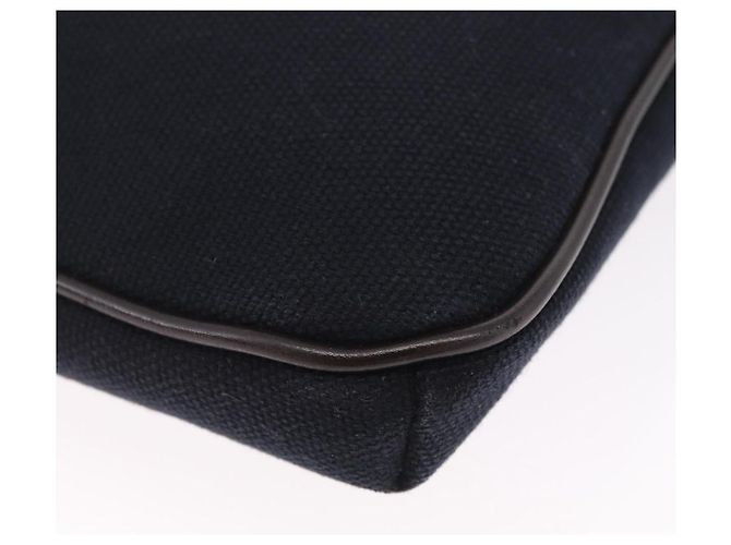 Borsa a tracolla BURBERRY Black Label Canvas Navy Silver Auth bs37549 Argento Blu navy - vista 16