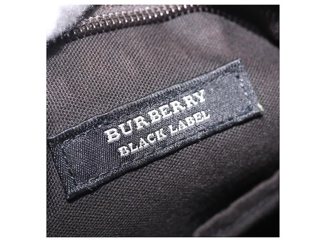Borsa a tracolla BURBERRY Black Label Canvas Navy Silver Auth bs37549 Argento Blu navy - vista 22