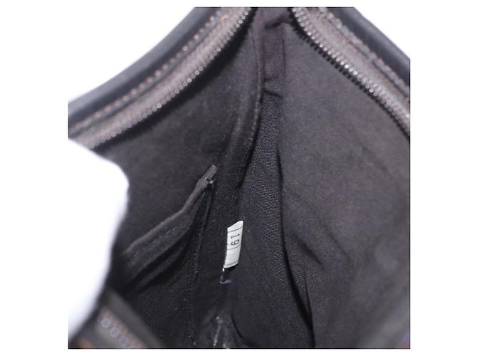 Borsa a tracolla BURBERRY Black Label Canvas Navy Silver Auth bs37549 Argento Blu navy - vista 24