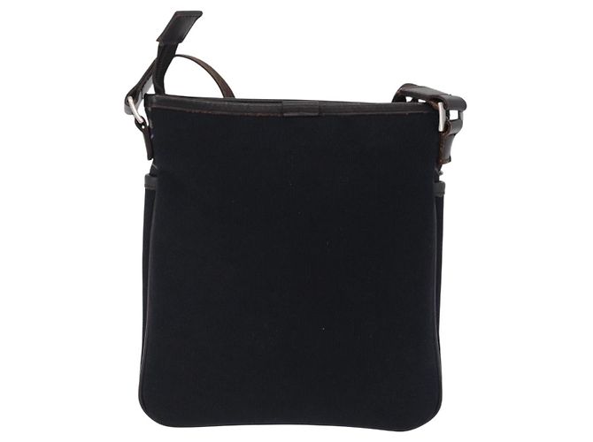 Borsa a tracolla BURBERRY Black Label Canvas Navy Silver Auth bs37549 Argento Blu navy - vista 3