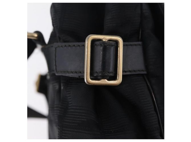 Borsa a tracolla CHANEL New Travel Line in tela nera e oro CC Auth 208770A Nero D'oro - vista 17