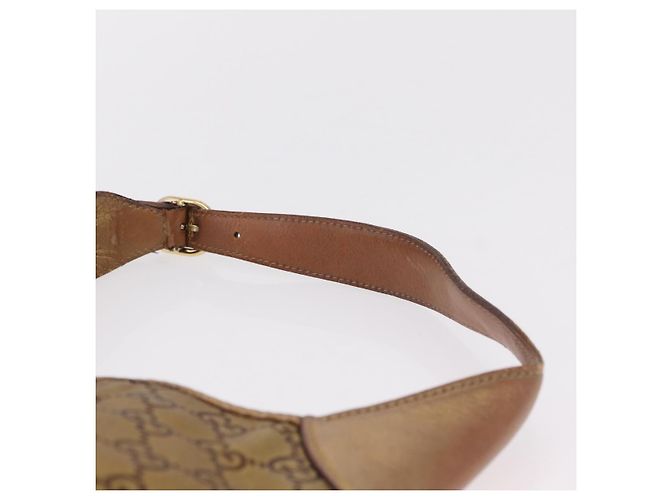 GUCCI GuccissimaGG Sherry Line Jackie Shoulder Bag Leather 153029 Auth 208168A D'oro - vista 10