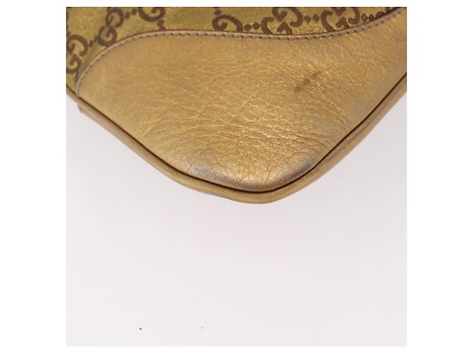 GUCCI GuccissimaGG Sherry Line Jackie Shoulder Bag Leather 153029 Auth 208168A D'oro - vista 14