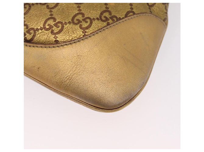 GUCCI GuccissimaGG Sherry Line Jackie Shoulder Bag Leather 153029 Auth 208168A D'oro - vista 17