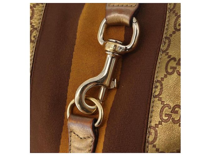 GUCCI GuccissimaGG Sherry Line Jackie Shoulder Bag Leather 153029 Auth 208168A D'oro - vista 18