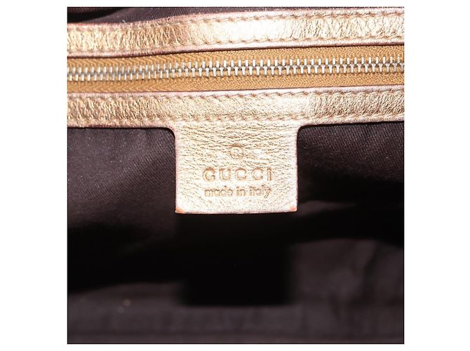 GUCCI GuccissimaGG Sherry Line Jackie Shoulder Bag Leather 153029 Auth 208168A D'oro - vista 19