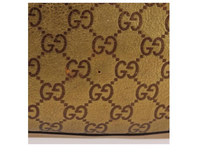 GUCCI GuccissimaGG Sherry Line Jackie Shoulder Bag Leather 153029 Auth 208168A D'oro - vista 5