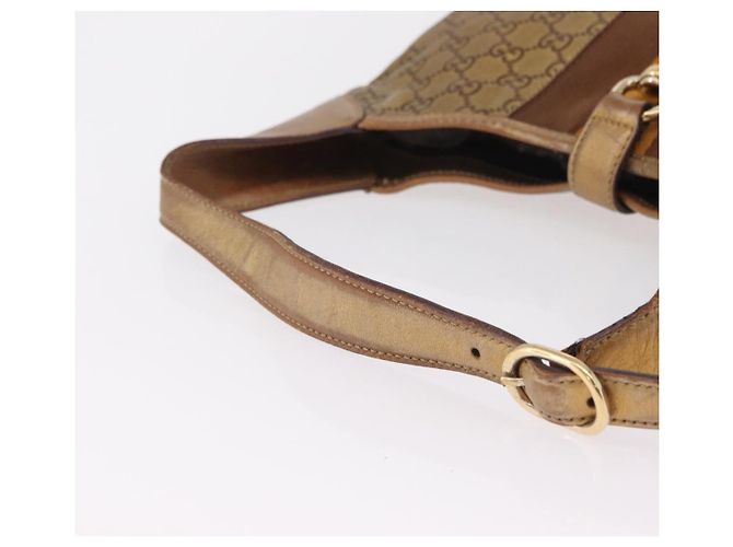 GUCCI GuccissimaGG Sherry Line Jackie Shoulder Bag Leather 153029 Auth 208168A D'oro - vista 9