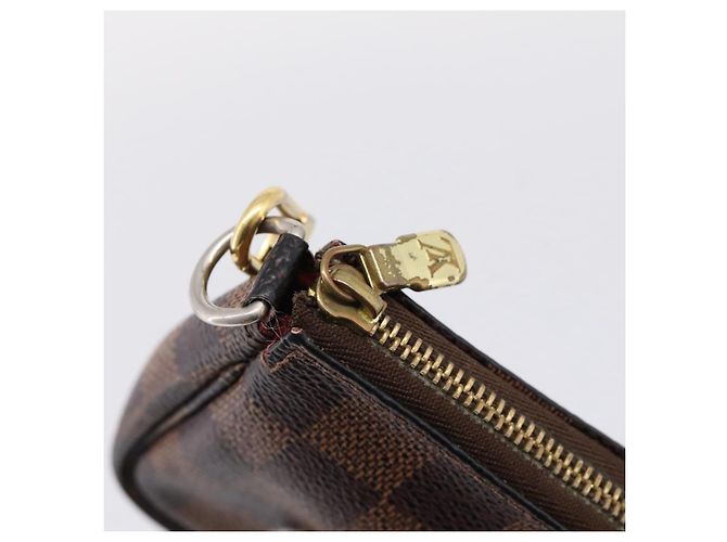 LOUIS VUITTON Damier Ebene T&B Mini Pochette Accessoires N58011 LV Auth bs37681 - vista 10