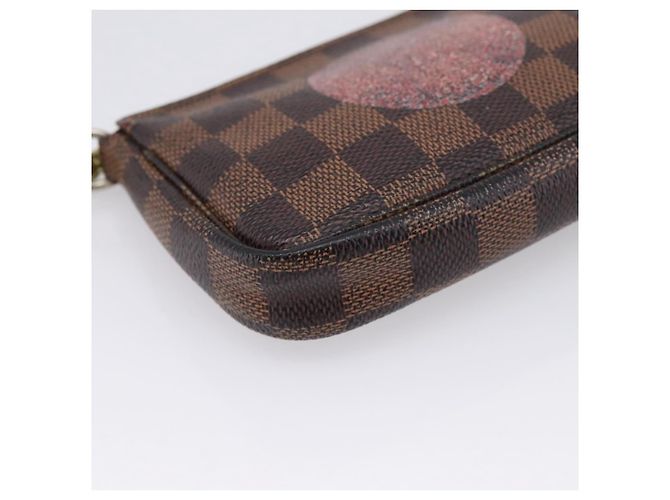 LOUIS VUITTON Damier Ebene T&B Mini Pochette Accessoires N58011 LV Auth bs37681 - vista 14