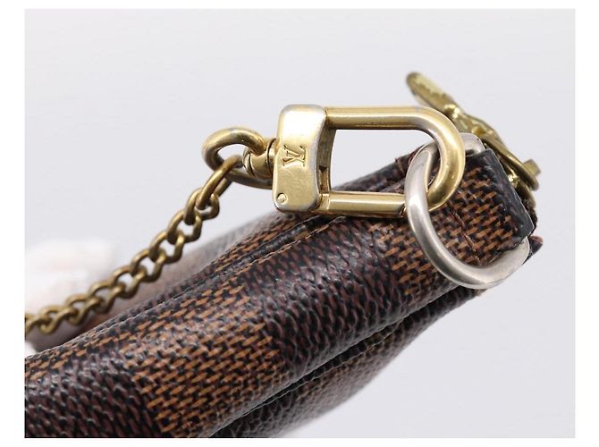 LOUIS VUITTON Damier Ebene T&B Mini Pochette Accessoires N58011 LV Auth bs37681 - vista 18
