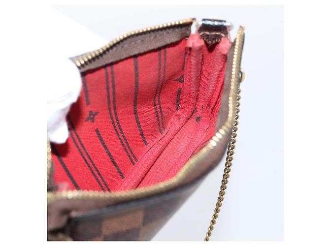 LOUIS VUITTON Damier Ebene T&B Mini Pochette Accessoires N58011 LV Auth bs37681 - vista 19