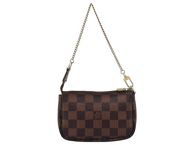 LOUIS VUITTON Damier Ebene T&B Mini Pochette Accessoires N58011 LV Auth bs37681 - vista 2