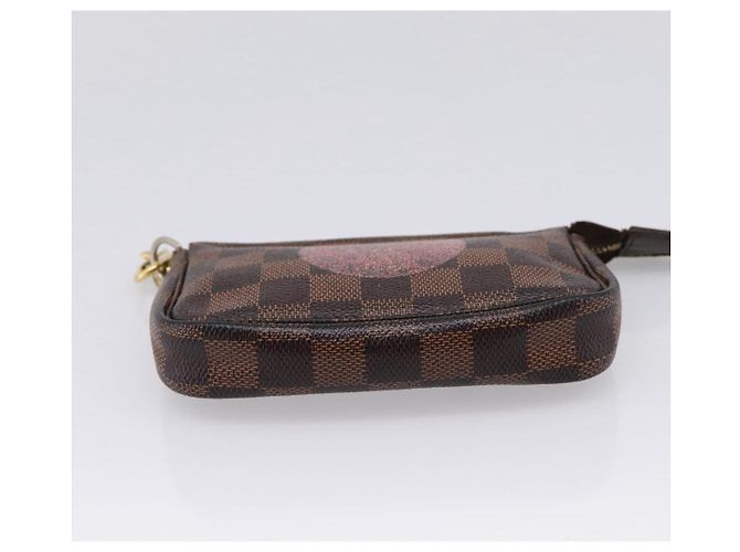 LOUIS VUITTON Damier Ebene T&B Mini Pochette Accessoires N58011 LV Auth bs37681 - vista 5