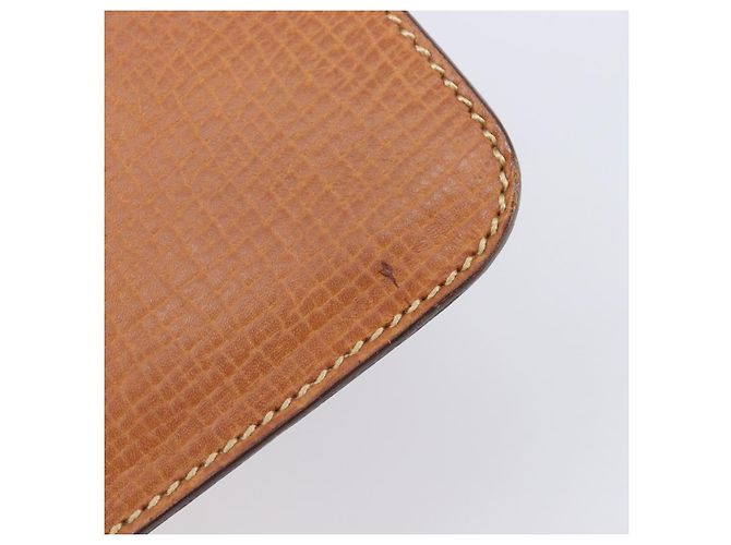 Borsa a tracolla LOEWE in pelle marrone tono oro Auth 207796A - vista 10