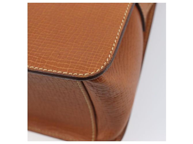 Borsa a tracolla LOEWE in pelle marrone tono oro Auth 207796A - vista 18