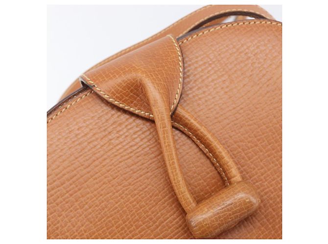 Borsa a tracolla LOEWE in pelle marrone tono oro Auth 207796A - vista 22