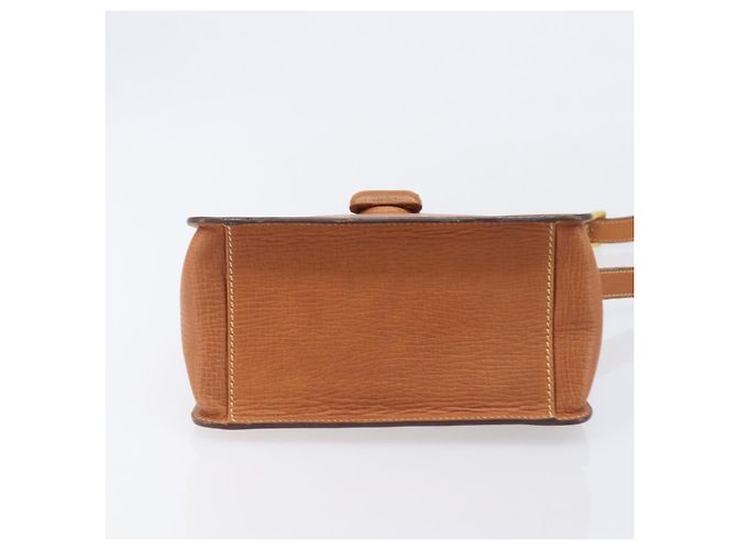 Borsa a tracolla LOEWE in pelle marrone tono oro Auth 207796A - vista 7